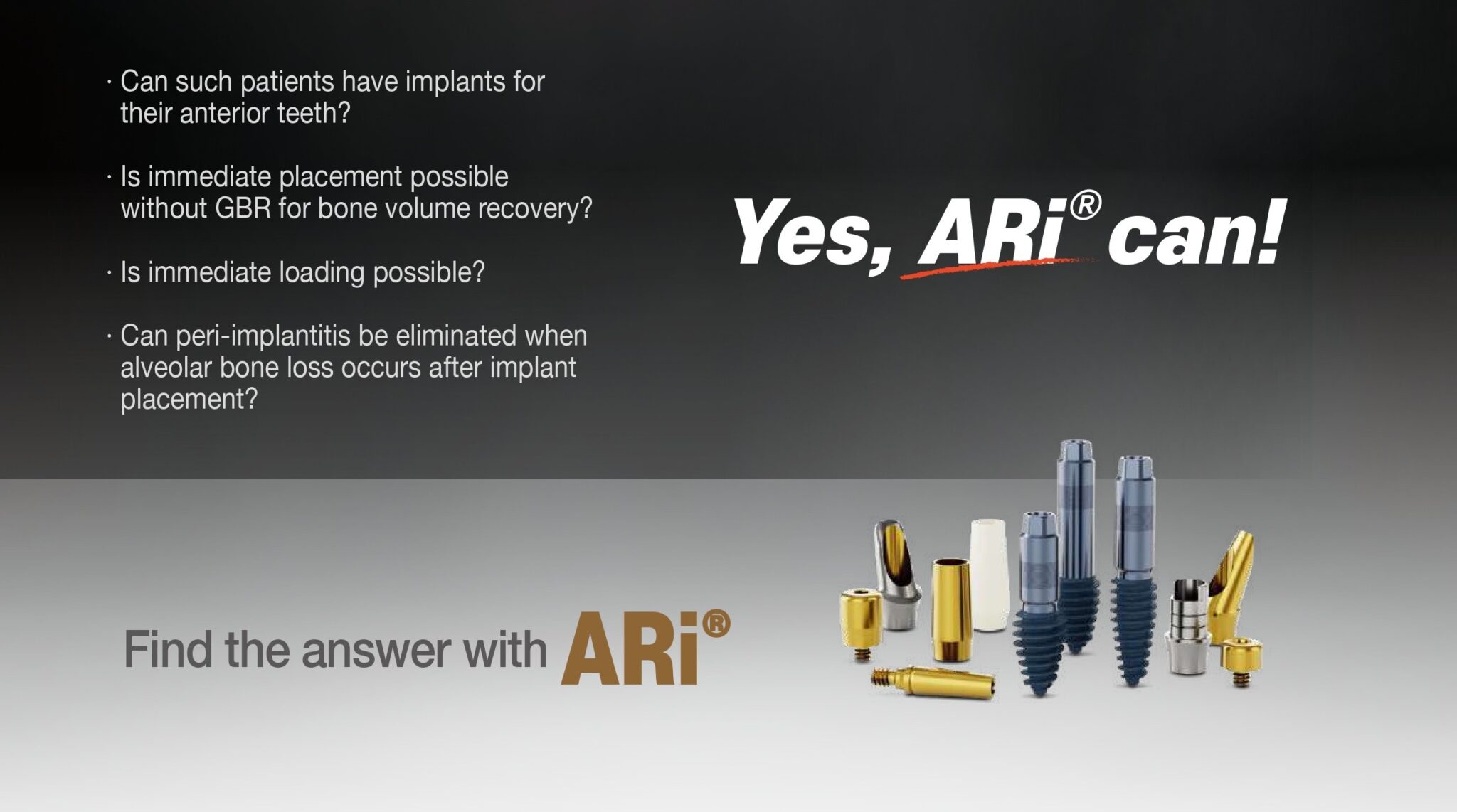 ari informações sobre o implante